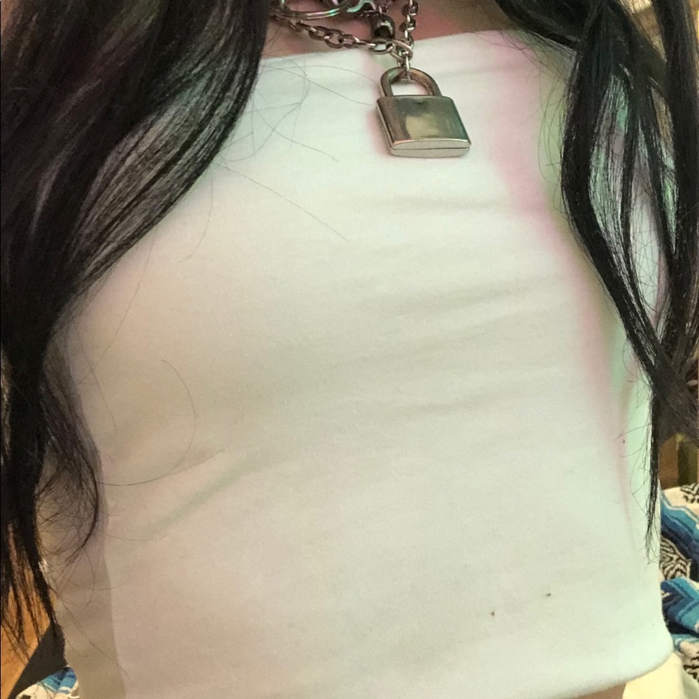 white brandy tube top